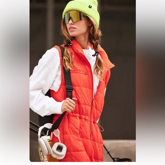 Free People Movement Pippa Packable Puffer Suit Quilted Zipper Front One Piece - Picture 5 of 7